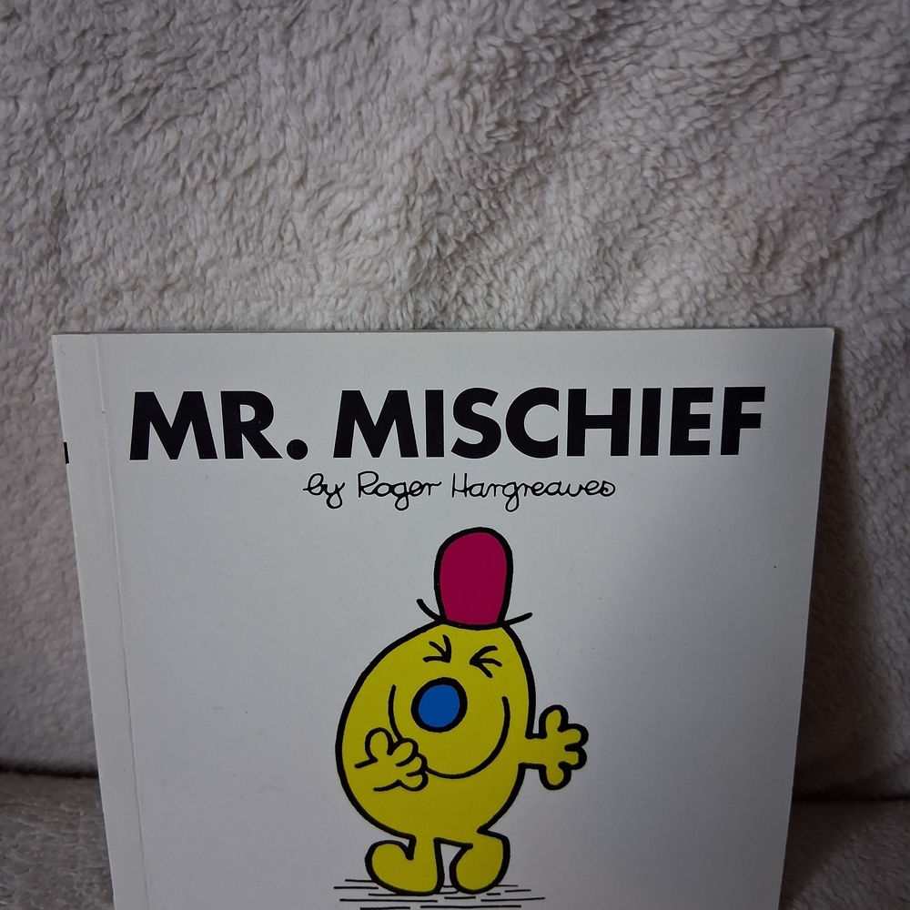 Little Miss Mr. Mischief Book - Yellow and Pink